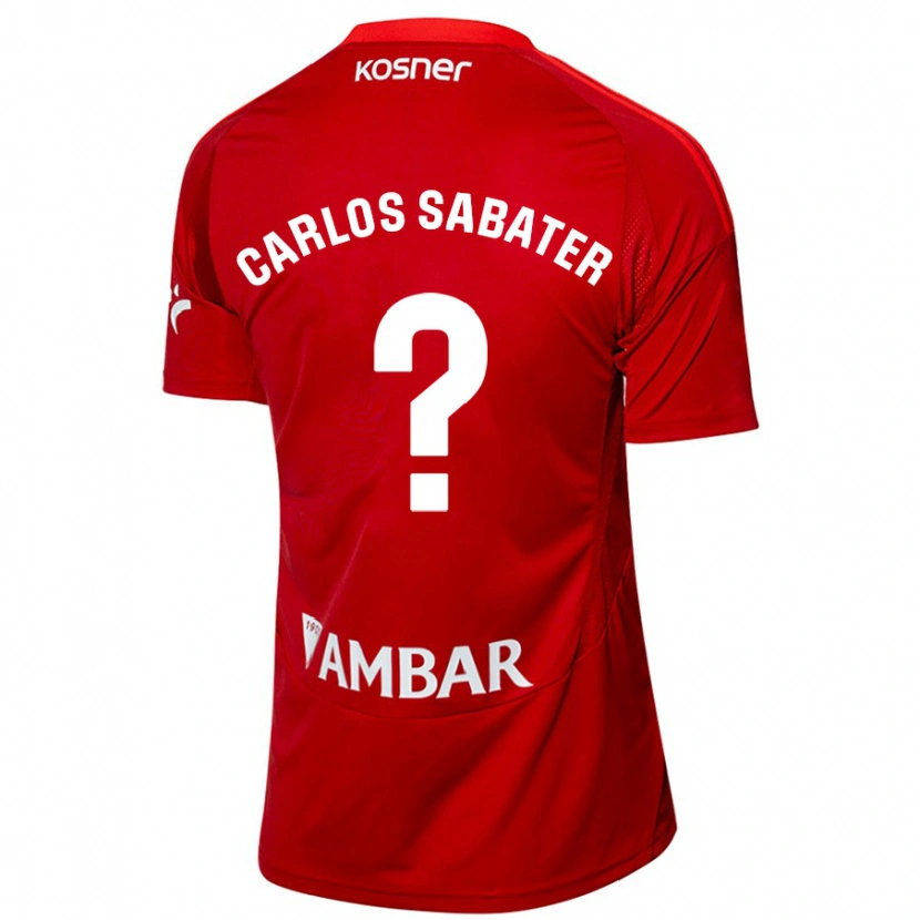 Danxen Uomo Maglia Juan Carlos Sabater #0 Bianco Blu Kit Gara Away 2024/25 Maglietta