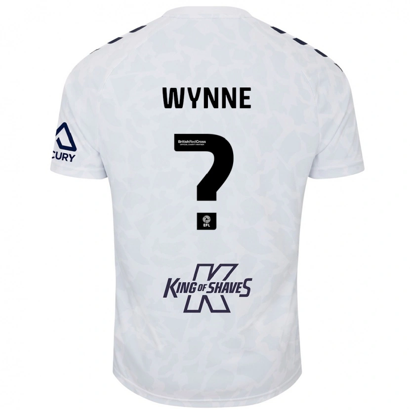 Danxen Uomo Maglia Joe Wynne #0 Bianco Kit Gara Away 2024/25 Maglietta