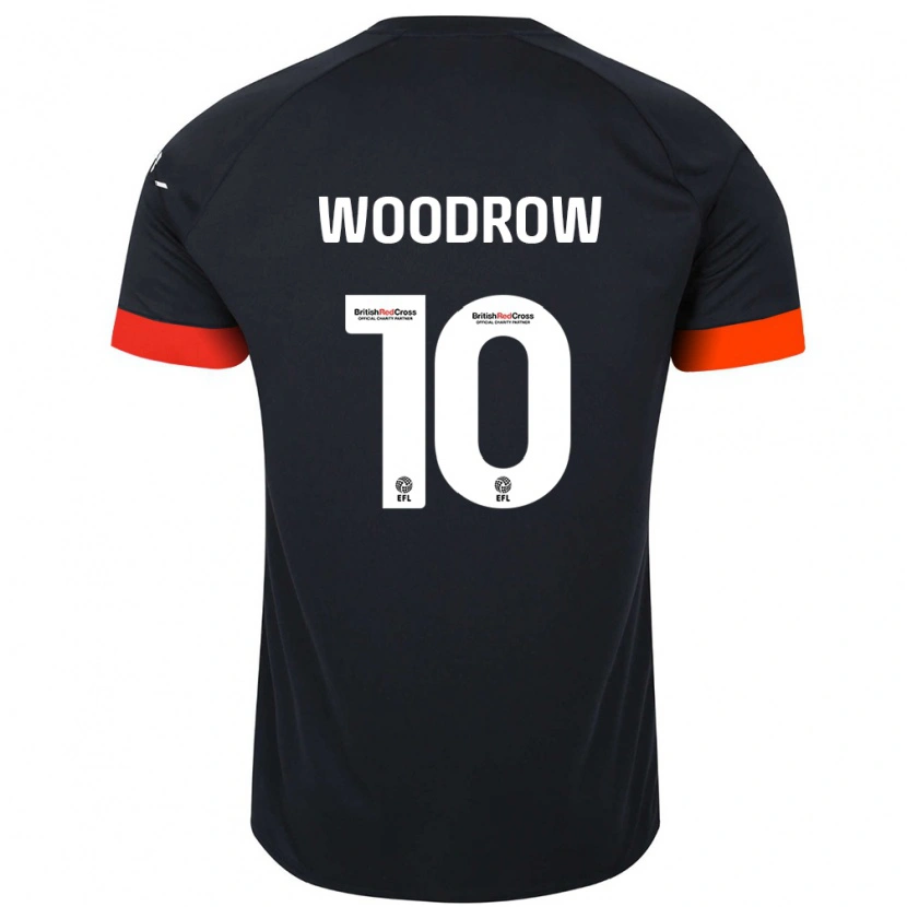 Danxen Uomo Maglia Cauley Woodrow #10 Nero Arancione Kit Gara Away 2024/25 Maglietta