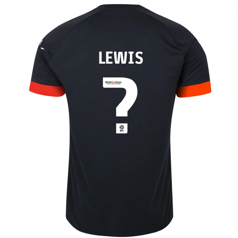 Danxen Uomo Maglia Millar Matthews-Lewis #0 Nero Arancione Kit Gara Away 2024/25 Maglietta