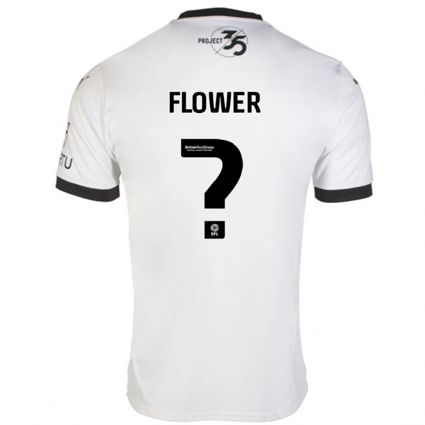 Danxen Uomo Maglia Jack Flower #0 Bianco Nero Kit Gara Away 2024/25 Maglietta
