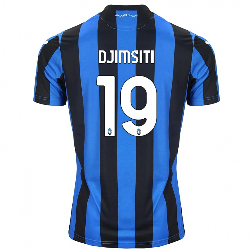 Danxen Donna Maglia Berat Djimsiti #19 Blu Nero Kit Gara Home 2024/25 Maglietta
