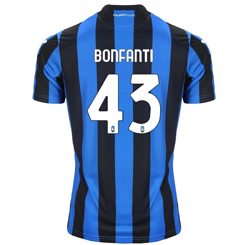 Danxen Donna Maglia Giovanni Bonfanti #43 Blu Nero Kit Gara Home 2024/25 Maglietta