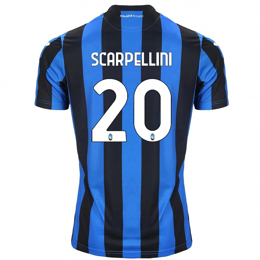 Danxen Donna Maglia Andrea Scarpellini #20 Blu Nero Kit Gara Home 2024/25 Maglietta