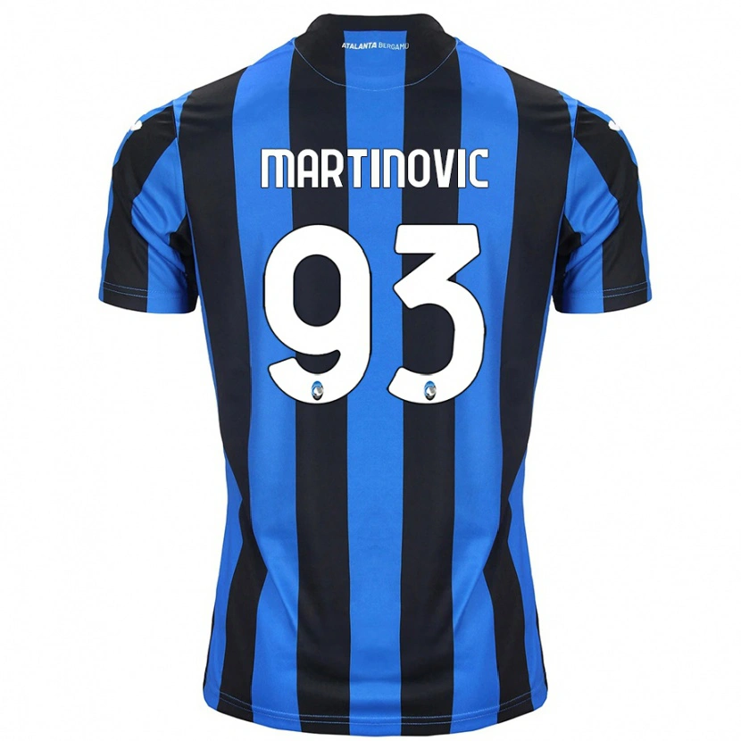 Danxen Donna Maglia Melania Martinovic #93 Blu Nero Kit Gara Home 2024/25 Maglietta