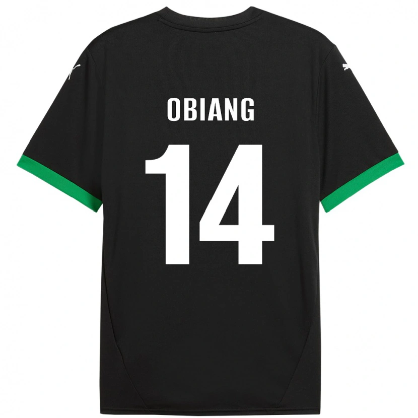 Danxen Donna Maglia Pedro Obiang #14 Nero Verde Scuro Kit Gara Home 2024/25 Maglietta