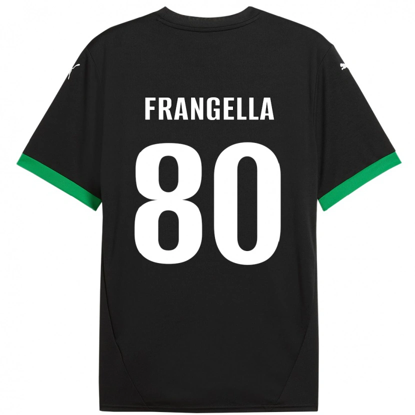 Danxen Donna Maglia Christian Frangella #80 Nero Verde Scuro Kit Gara Home 2024/25 Maglietta