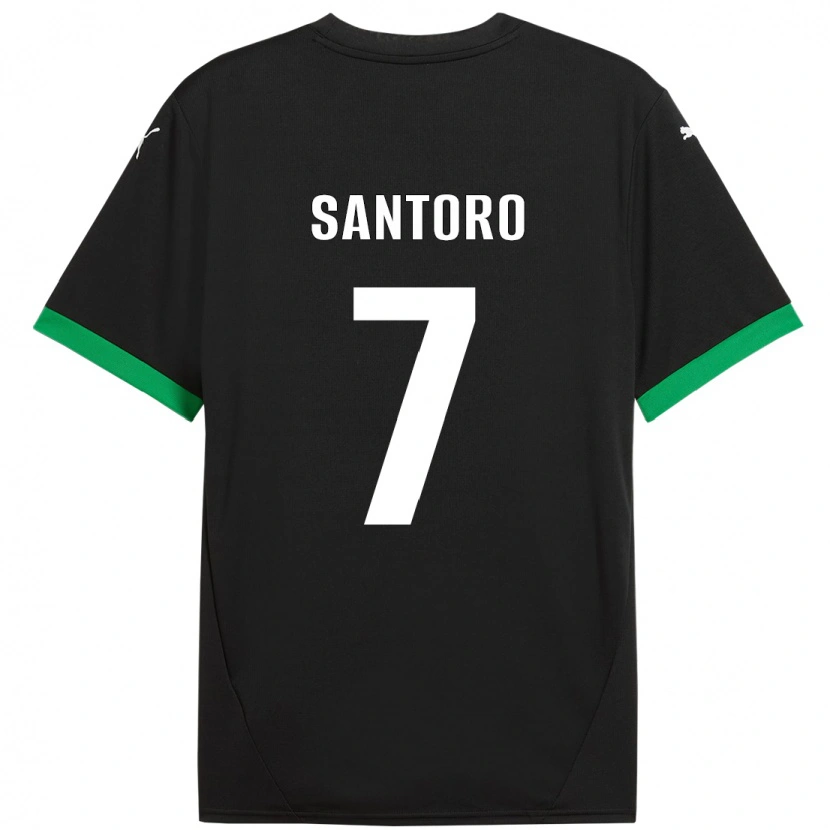 Danxen Donna Maglia Erika Santoro #7 Nero Verde Scuro Kit Gara Home 2024/25 Maglietta