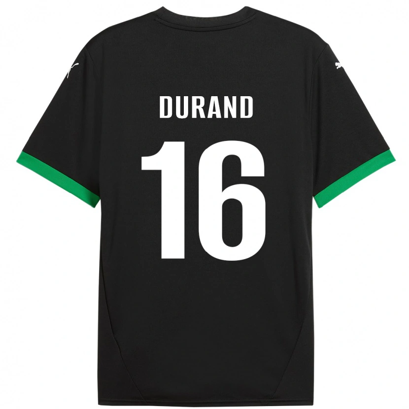 Danxen Donna Maglia Solène Durand #16 Nero Verde Scuro Kit Gara Home 2024/25 Maglietta
