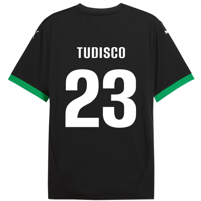 Danxen Donna Maglia Giorgia Tudisco #23 Nero Verde Scuro Kit Gara Home 2024/25 Maglietta