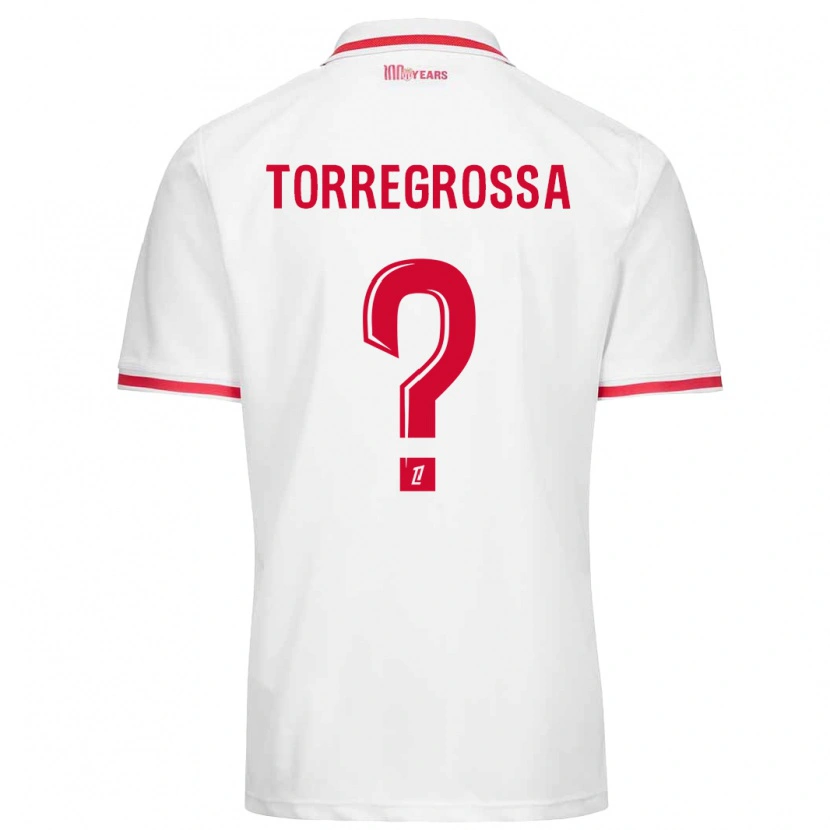 Danxen Donna Maglia Hugo Torregrossa #0 Bianco Rosso Kit Gara Home 2024/25 Maglietta