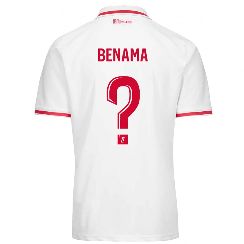Danxen Donna Maglia Mayssam Benama #0 Bianco Rosso Kit Gara Home 2024/25 Maglietta