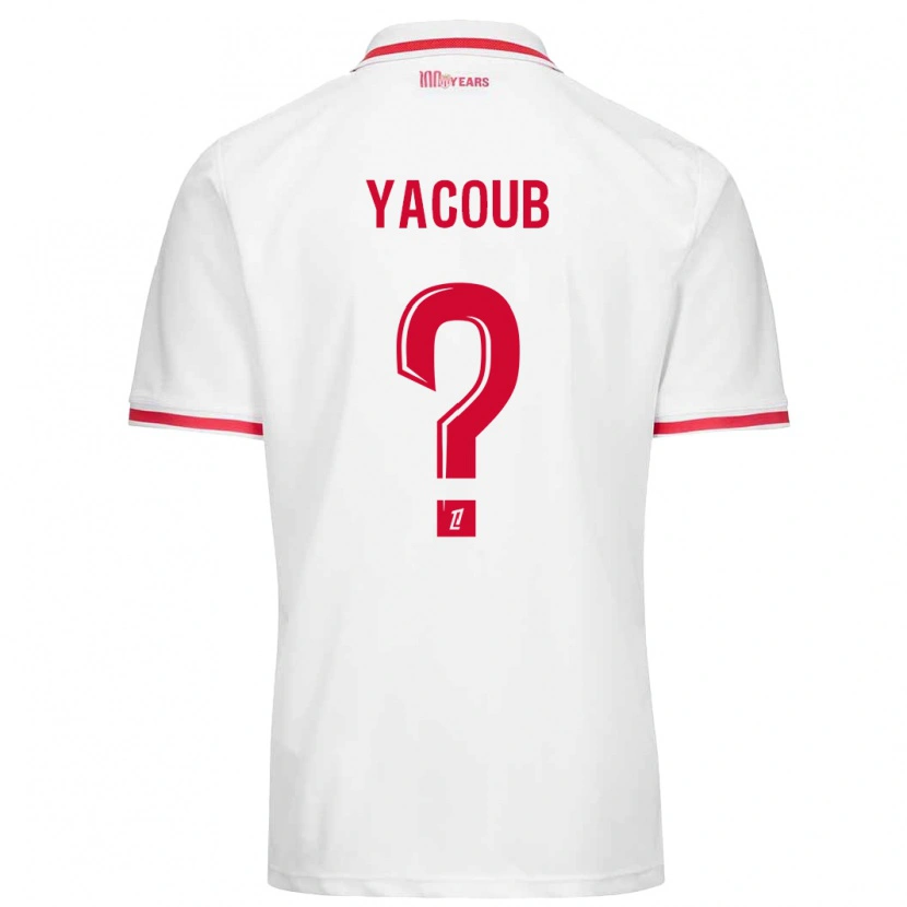 Danxen Donna Maglia Béchir Yacoub #0 Bianco Rosso Kit Gara Home 2024/25 Maglietta