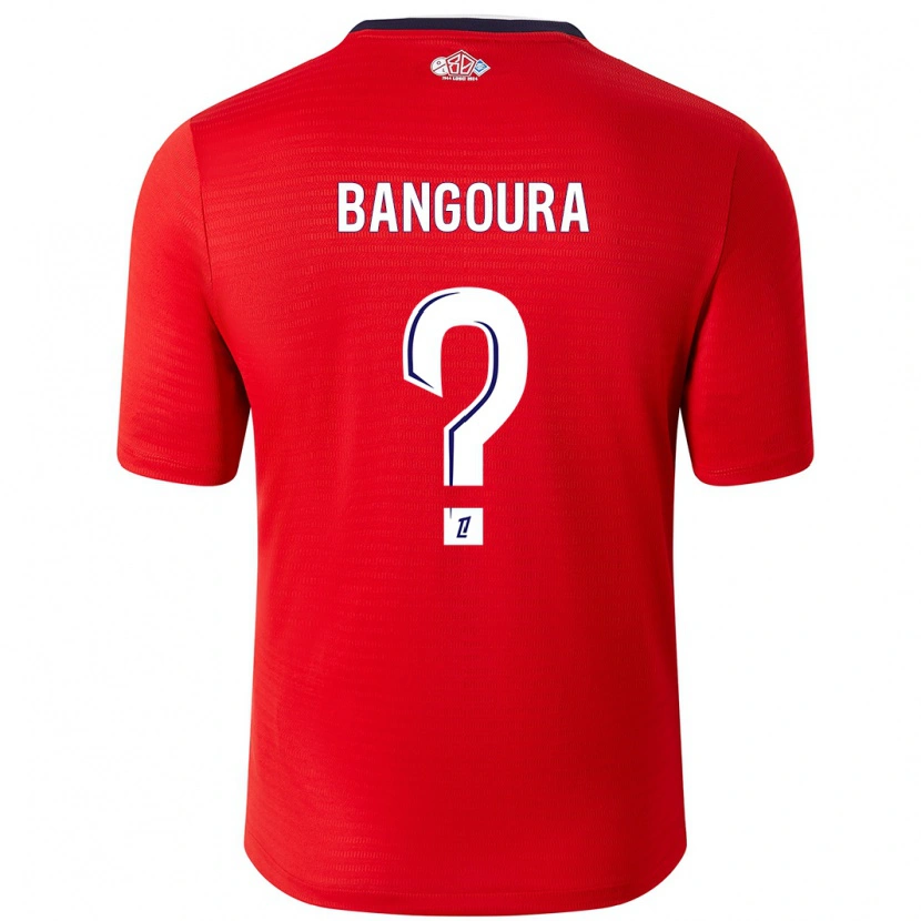 Danxen Donna Maglia Abdoulaye Zakha Bangoura #0 Rosso Bianco Kit Gara Home 2024/25 Maglietta