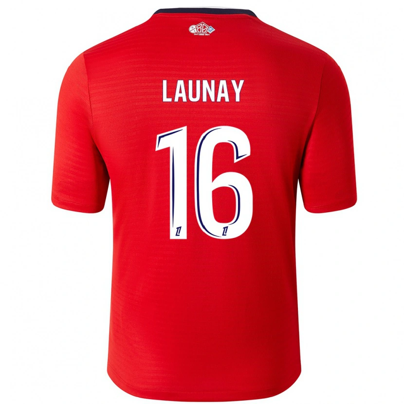 Danxen Donna Maglia Elisa Launay #16 Rosso Bianco Kit Gara Home 2024/25 Maglietta