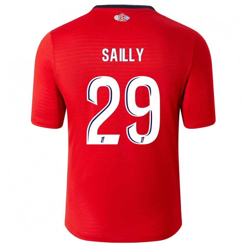 Danxen Donna Maglia Charlotte Sailly #29 Rosso Bianco Kit Gara Home 2024/25 Maglietta
