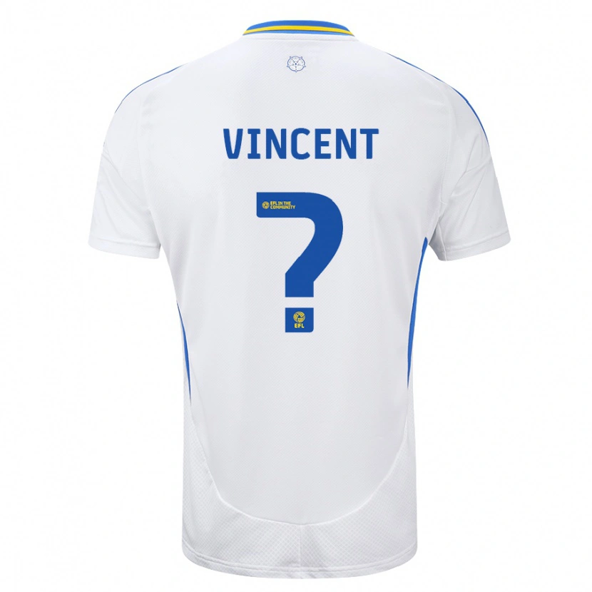 Danxen Donna Maglia Harvey Vincent #0 Bianco Blu Kit Gara Home 2024/25 Maglietta