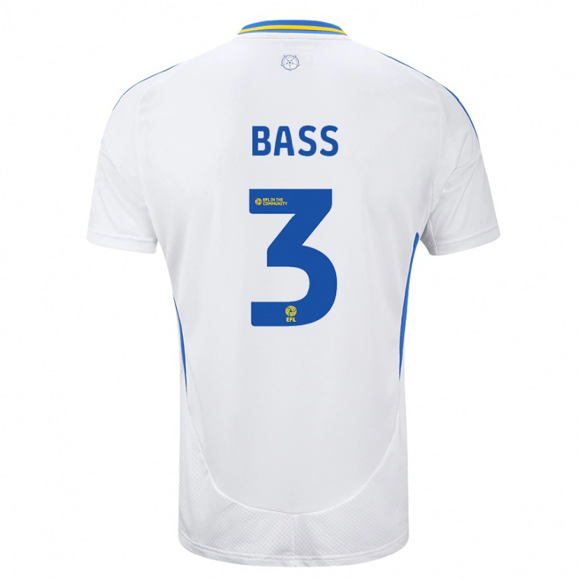 Danxen Donna Maglia Rebekah Bass #3 Bianco Blu Kit Gara Home 2024/25 Maglietta