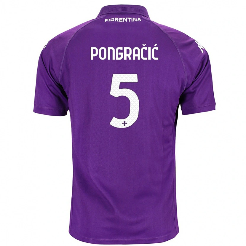 Danxen Donna Maglia Marin Pongračić #5 Viola Kit Gara Home 2024/25 Maglietta