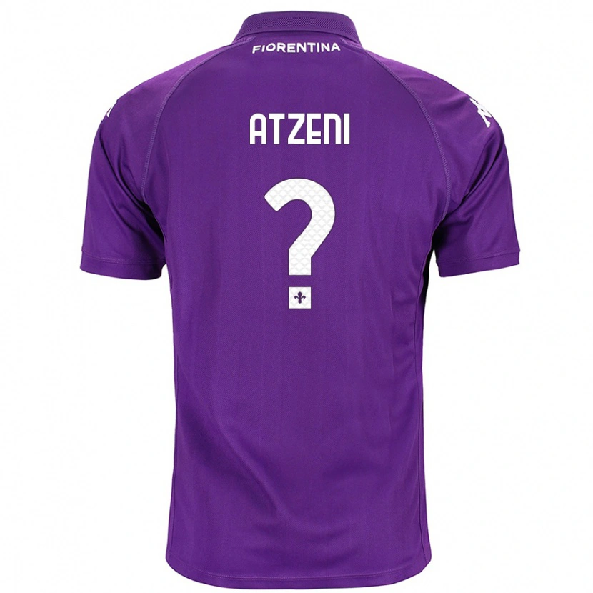 Danxen Donna Maglia Davide Atzeni #0 Viola Kit Gara Home 2024/25 Maglietta