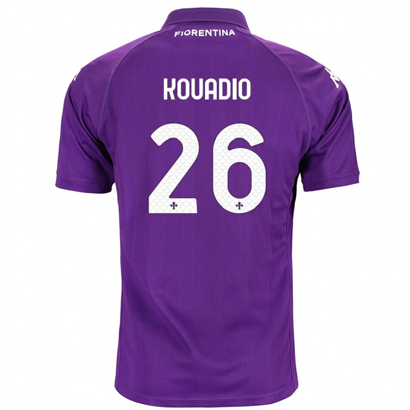 Danxen Donna Maglia Eddy Kouadio #26 Viola Kit Gara Home 2024/25 Maglietta