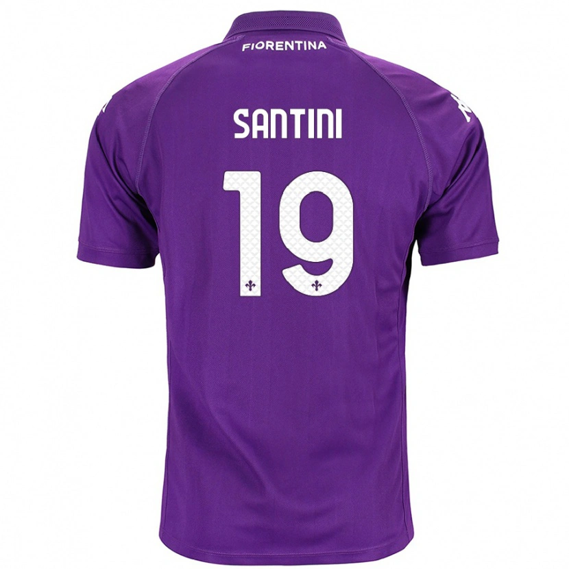 Danxen Donna Maglia Margherita Santini #19 Viola Kit Gara Home 2024/25 Maglietta