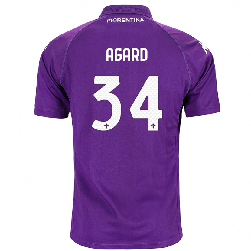 Danxen Donna Maglia Laura Agard #34 Viola Kit Gara Home 2024/25 Maglietta
