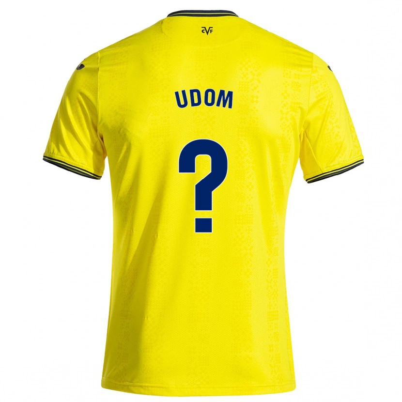 Danxen Donna Maglia Ekerette Udom #0 Giallo Nero Kit Gara Home 2024/25 Maglietta