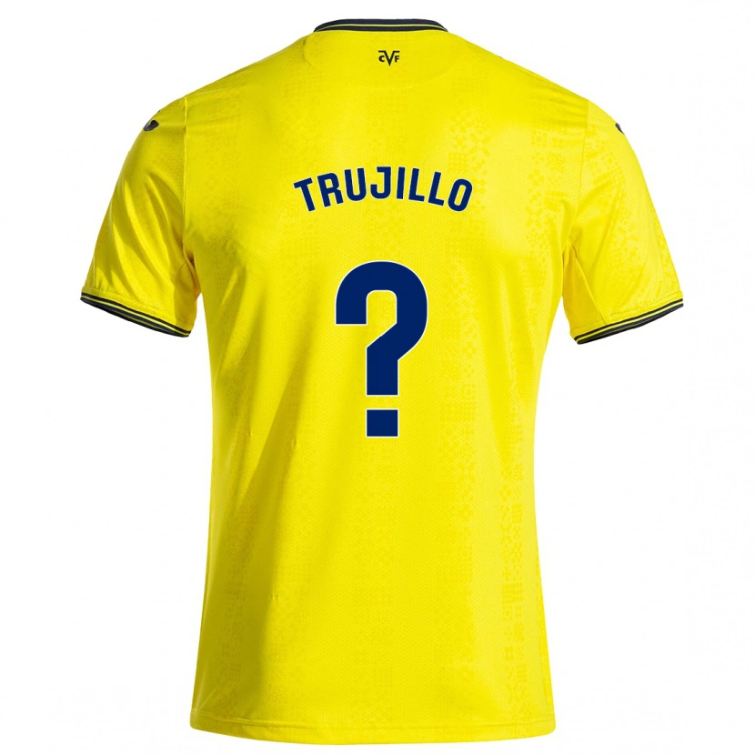 Danxen Donna Maglia Jairo Trujillo #0 Giallo Nero Kit Gara Home 2024/25 Maglietta