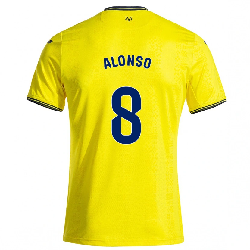 Danxen Donna Maglia Rodri Alonso #8 Giallo Nero Kit Gara Home 2024/25 Maglietta