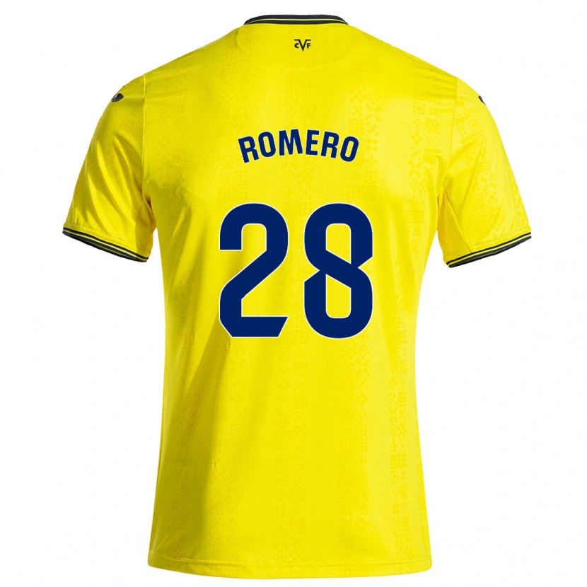 Danxen Donna Maglia María Romero #28 Giallo Nero Kit Gara Home 2024/25 Maglietta