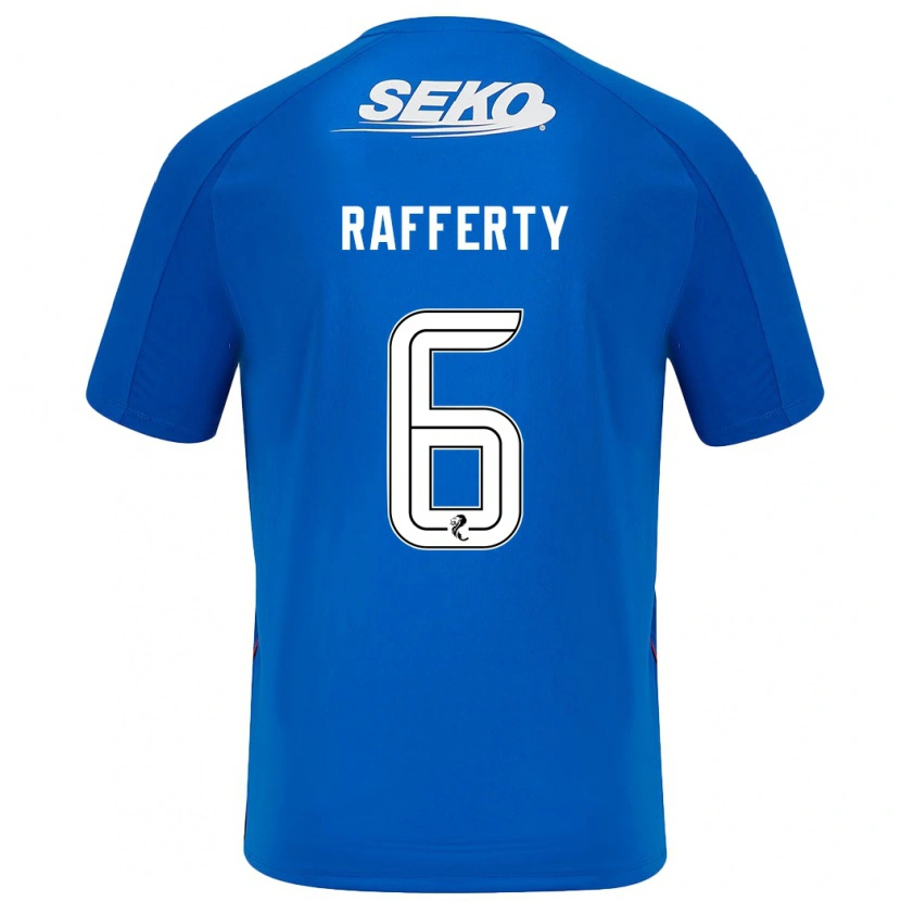 Danxen Donna Maglia Laura Rafferty #6 Blu Scuro Kit Gara Home 2024/25 Maglietta