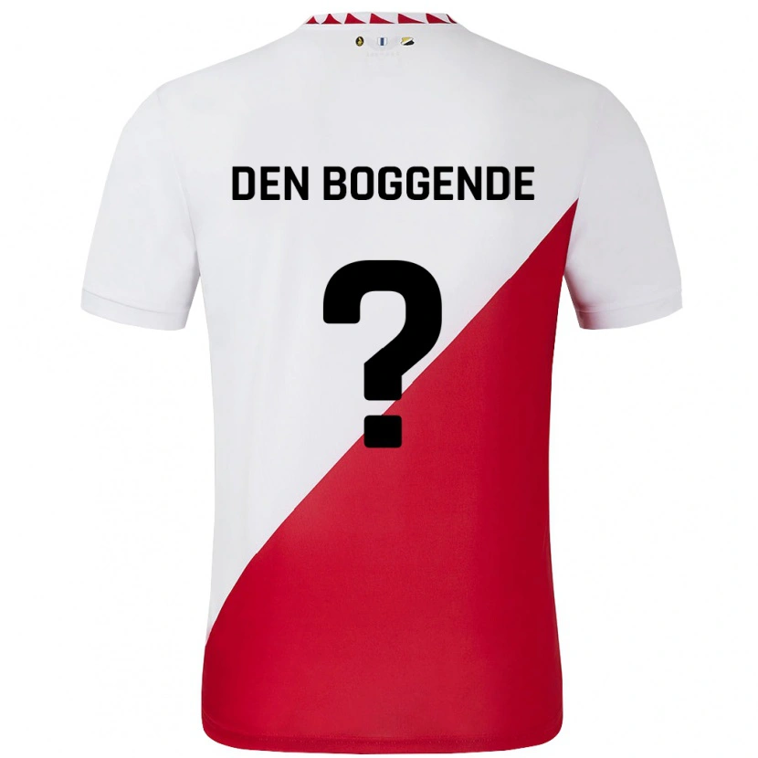 Danxen Donna Maglia Tijn Den Boggende #0 Bianco Rosso Kit Gara Home 2024/25 Maglietta