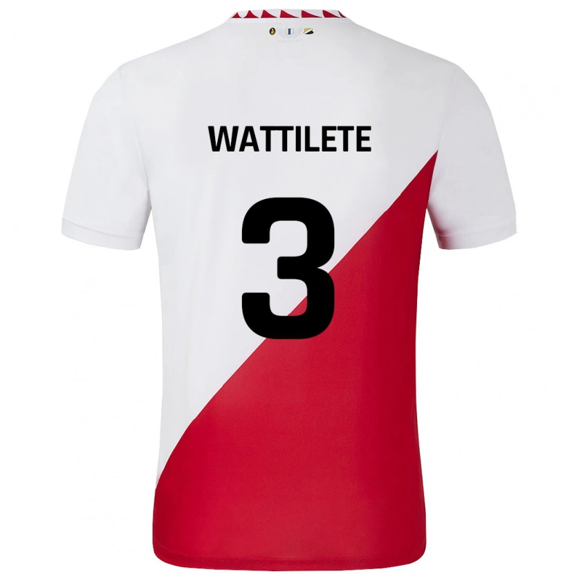 Danxen Donna Maglia Julia Wattilete #3 Bianco Rosso Kit Gara Home 2024/25 Maglietta