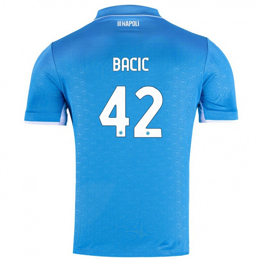 Danxen Donna Maglia Doris Bačić #42 Azzurro Cielo Kit Gara Home 2024/25 Maglietta