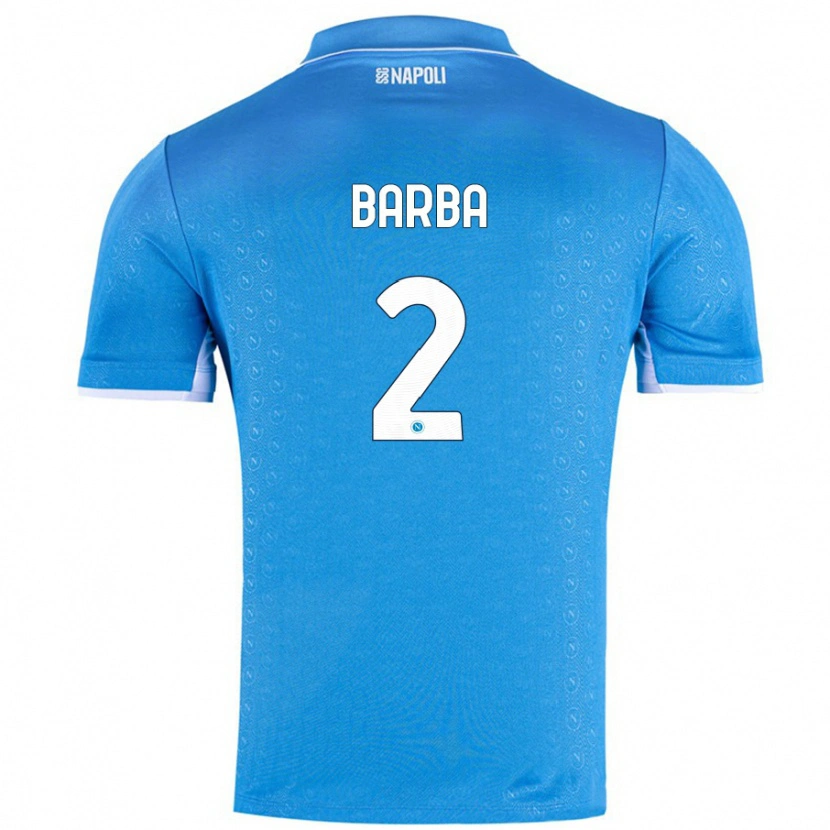 Danxen Donna Maglia Benedetto Barba #2 Azzurro Cielo Kit Gara Home 2024/25 Maglietta