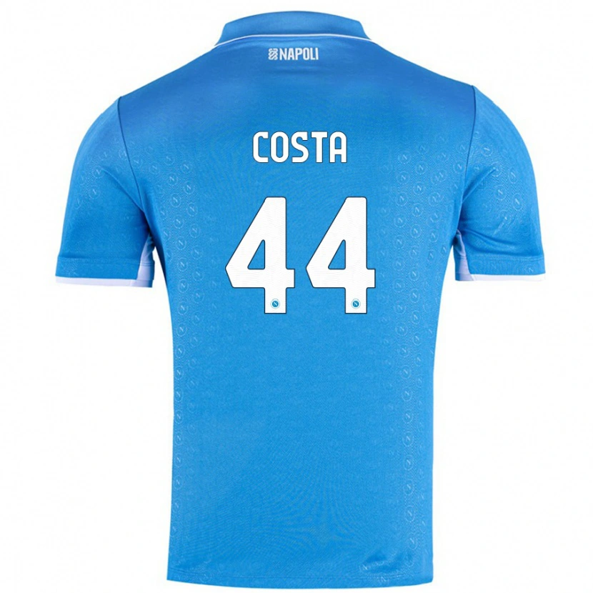 Danxen Donna Maglia Filippo Costa #44 Azzurro Cielo Kit Gara Home 2024/25 Maglietta