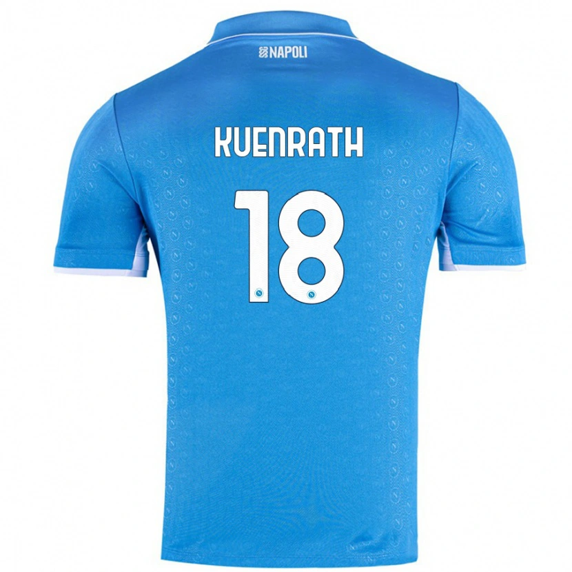 Danxen Donna Maglia Melanie Kuenrath #18 Azzurro Cielo Kit Gara Home 2024/25 Maglietta