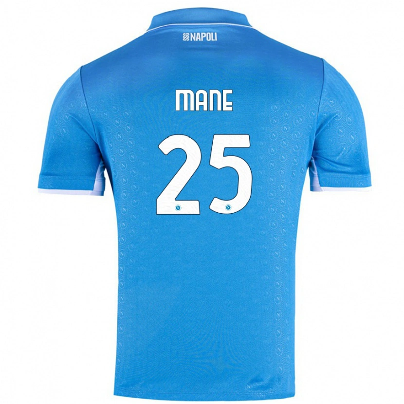 Danxen Donna Maglia Balla Mousa Mane #25 Azzurro Cielo Kit Gara Home 2024/25 Maglietta