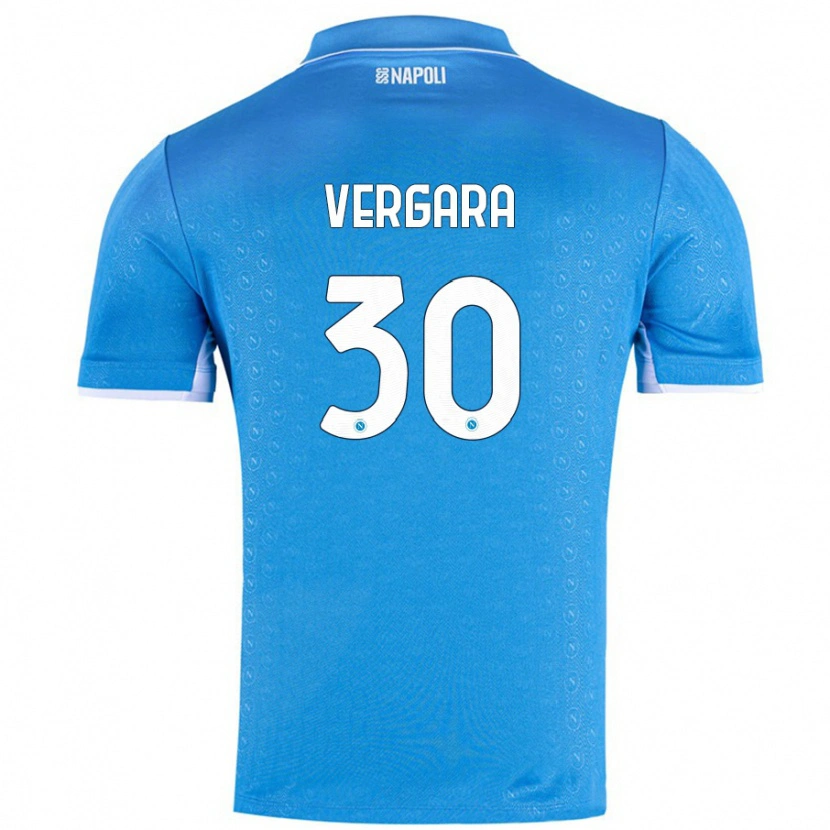 Danxen Donna Maglia Antonio Vergara #30 Azzurro Cielo Kit Gara Home 2024/25 Maglietta