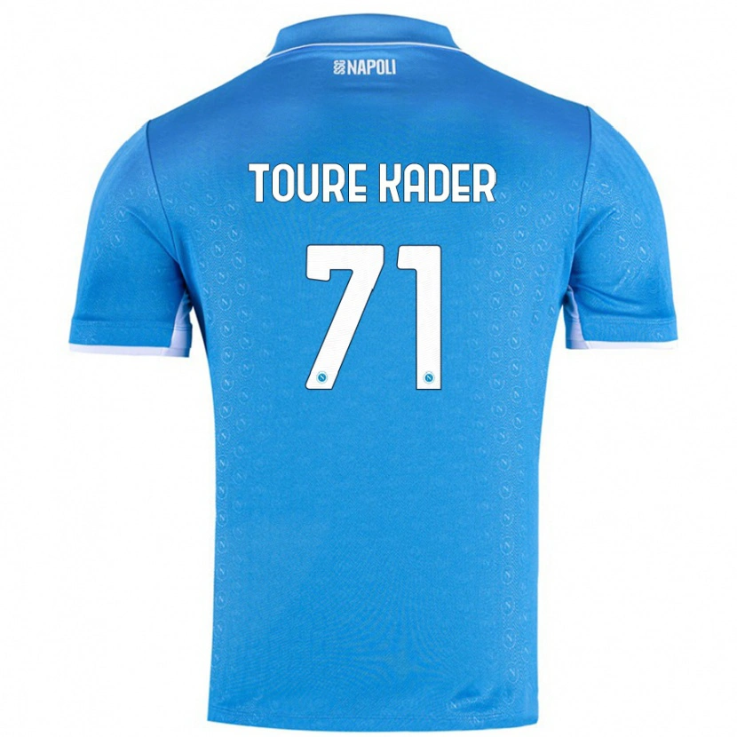 Danxen Donna Maglia Aziz Toure Kader #71 Azzurro Cielo Kit Gara Home 2024/25 Maglietta