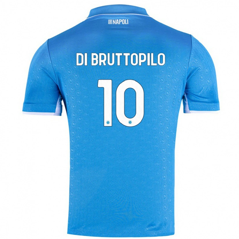 Danxen Donna Maglia Giuseppe Ambrosino Di Bruttopilo #10 Azzurro Cielo Kit Gara Home 2024/25 Maglietta