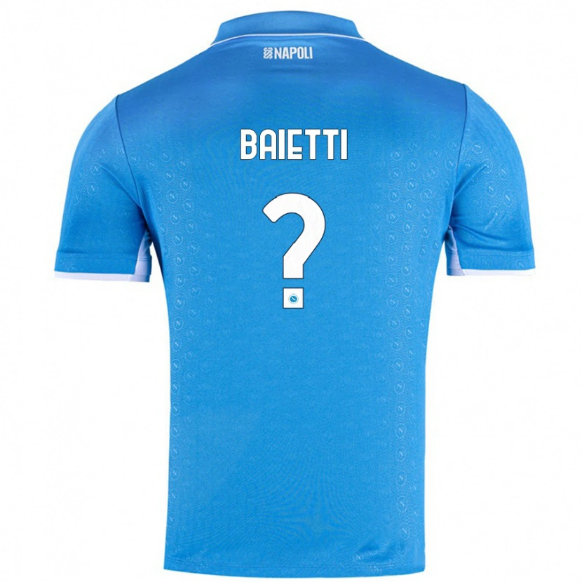 Danxen Donna Maglia Francesco Baietti #0 Azzurro Cielo Kit Gara Home 2024/25 Maglietta