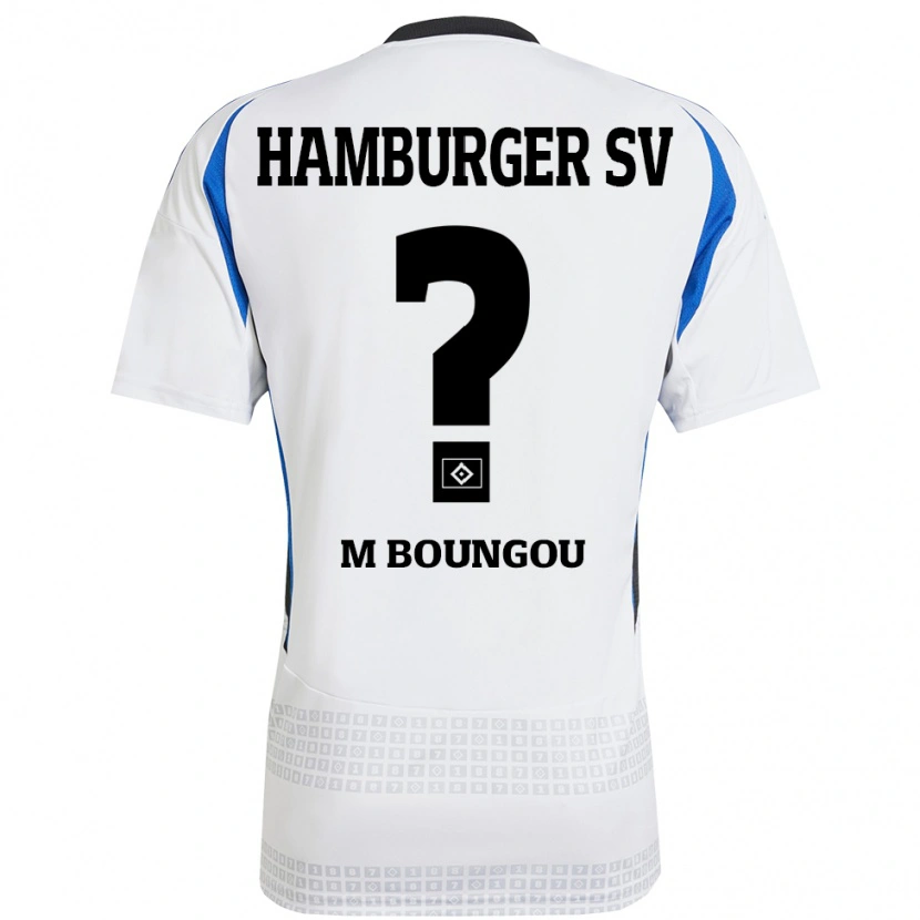 Danxen Donna Maglia Edmond Loubongo-M'boungou #0 Bianco Blu Kit Gara Home 2024/25 Maglietta