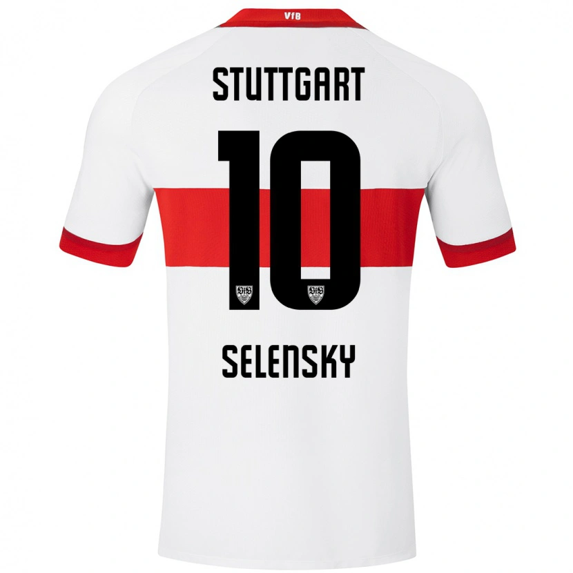 Danxen Donna Maglia Anja Selensky #10 Bianco Rosso Kit Gara Home 2024/25 Maglietta