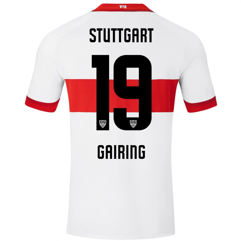 Danxen Donna Maglia Sophie Gairing #19 Bianco Rosso Kit Gara Home 2024/25 Maglietta