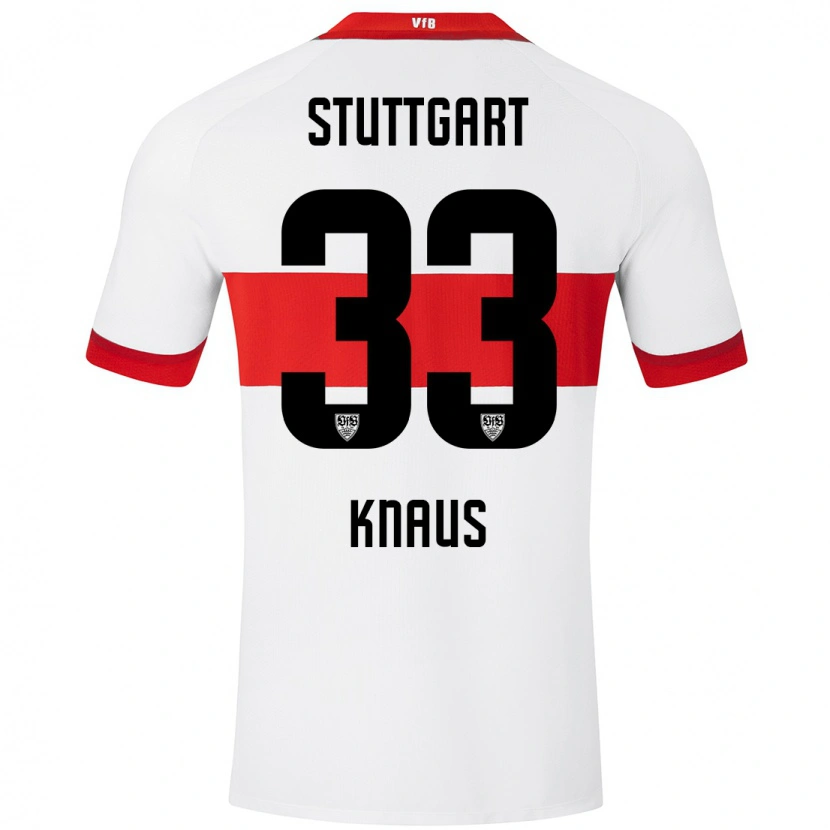 Danxen Donna Maglia Jessica Knaus #33 Bianco Rosso Kit Gara Home 2024/25 Maglietta