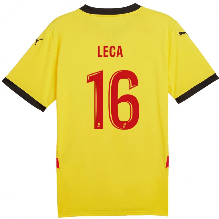 Danxen Donna Maglia Jean-Louis Leca #16 Giallo Rosso Kit Gara Home 2024/25 Maglietta