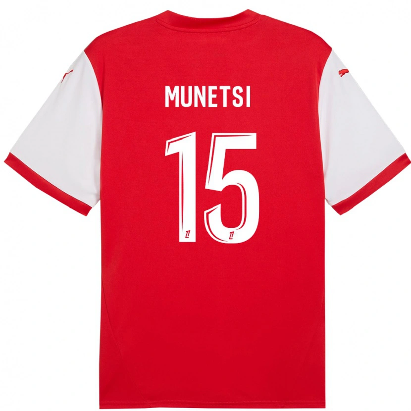 Danxen Donna Maglia Marshall Munetsi #15 Rosso Bianco Kit Gara Home 2024/25 Maglietta