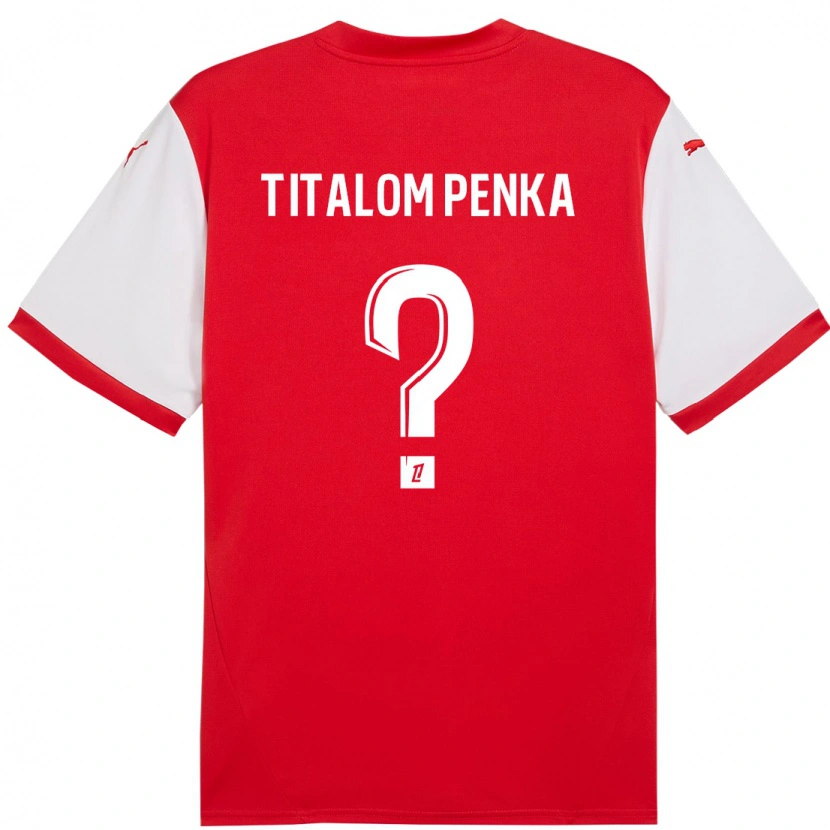 Danxen Donna Maglia Mathéo Titalom Penka #0 Rosso Bianco Kit Gara Home 2024/25 Maglietta